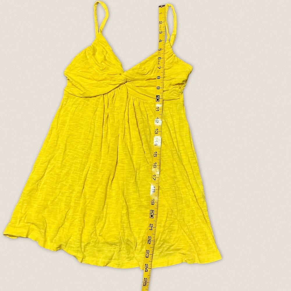 Y2K 2000s Summer Yellow Spaghetti Strap Cami Tank Top Forever 21 F21 - Small - Picture 7 of 7